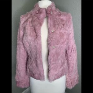 John Carlisle 100% Pink Rabbit Fur